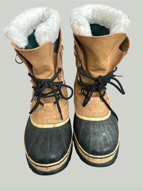 Sorel mens CARIBOU Fleece-Lined Boot Interior